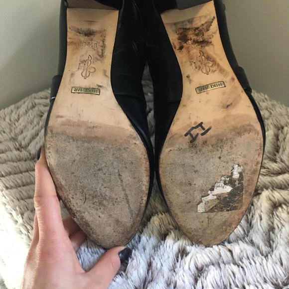 💕Cole Haan KneeHigh Block Leather NikeAir Boot - Picture 7 of 8